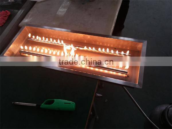 Outdoor Rectangle Gas Fire PIt Burner for fire pit table