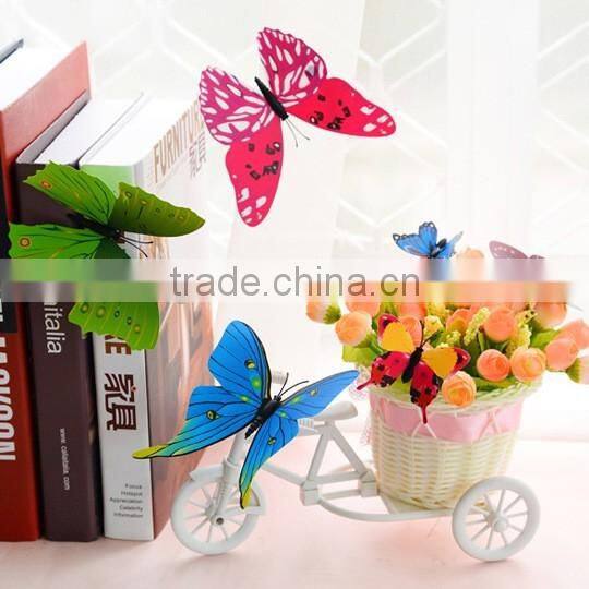 Very beautiful lively colorful decoration butterfly wall stickers/ wall papers for household