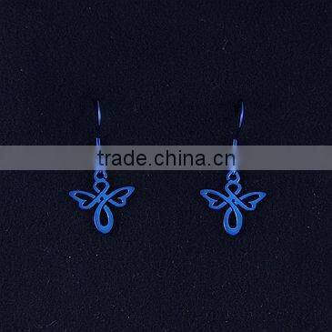 earrings with butterfly drop for wholesale