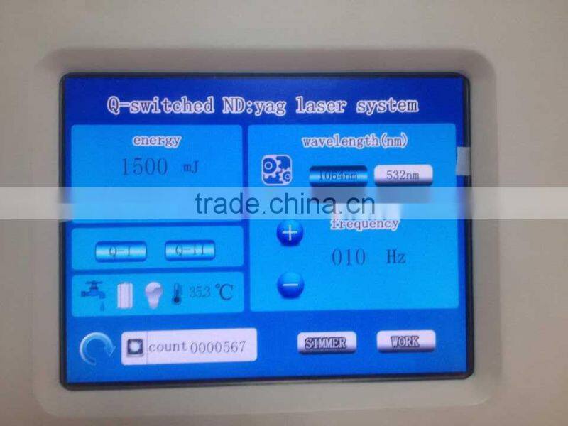 CE Approval Professional 1064nm Yag Laser Tattoo Remover