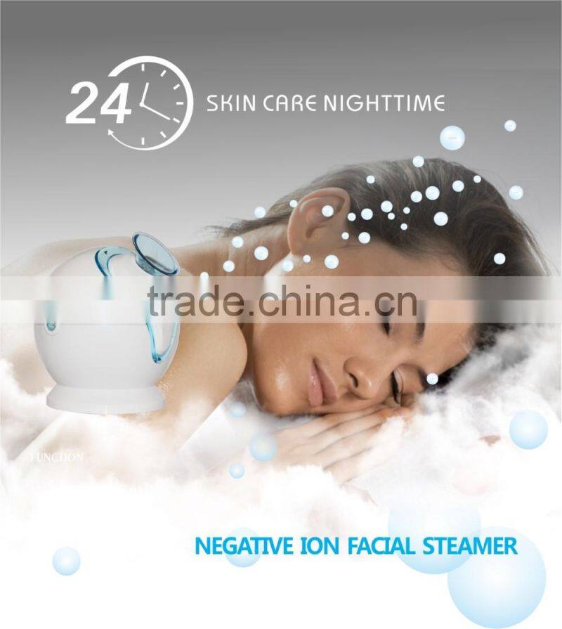 2016 newest negative ion electroic facial water steamer for removal makeup women
