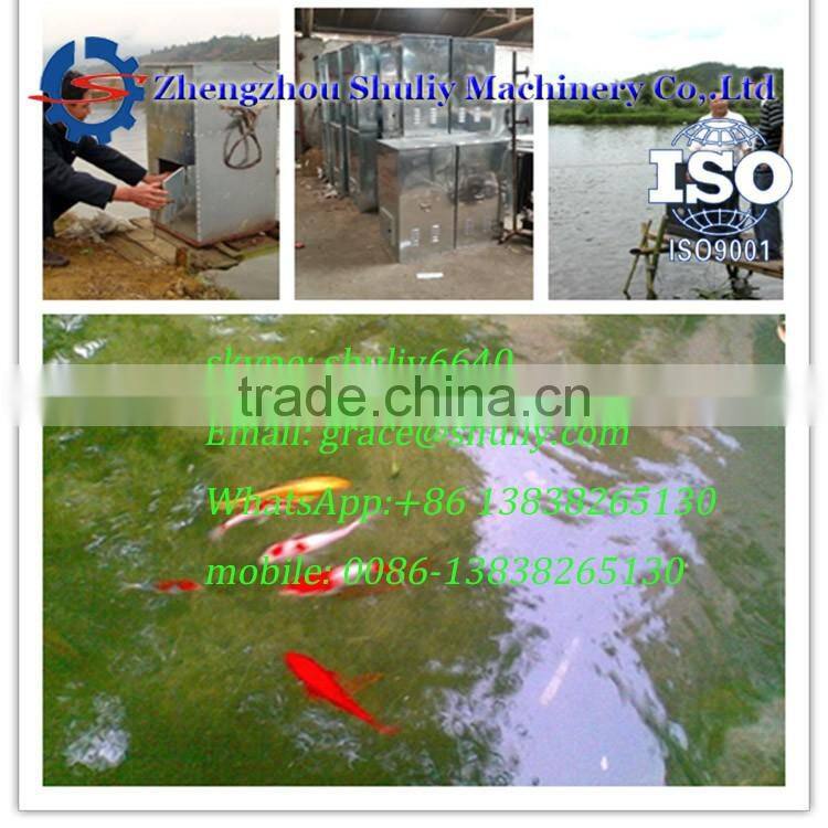 Automatic fish feed throwing machine