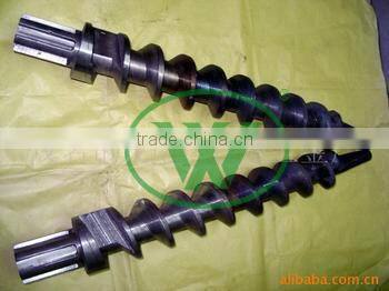 Sawdust briquette screw press