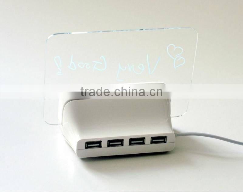 Digital Neon LED Table Clock with World time