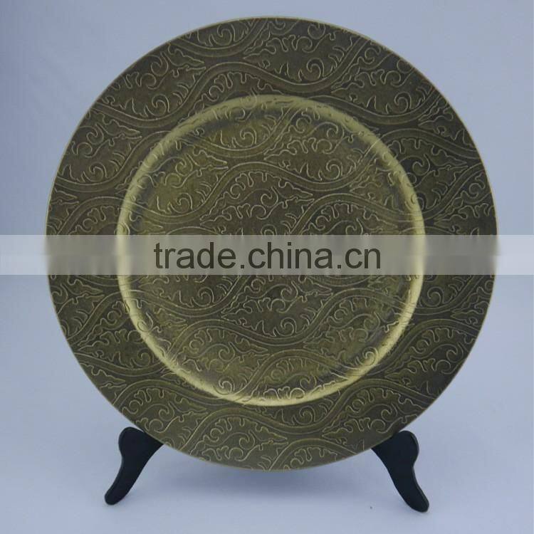 Cheap Plastic Plate Wedding Charger Plates