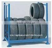 Blue tyre pallets
