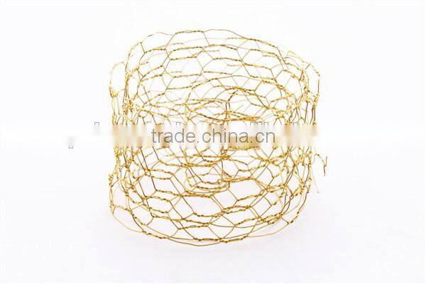 5m/roll yellow color hexagonal wire netting