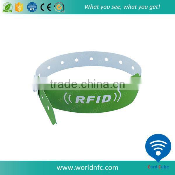 One Time Use NTAG203 NFC Paper Wristband