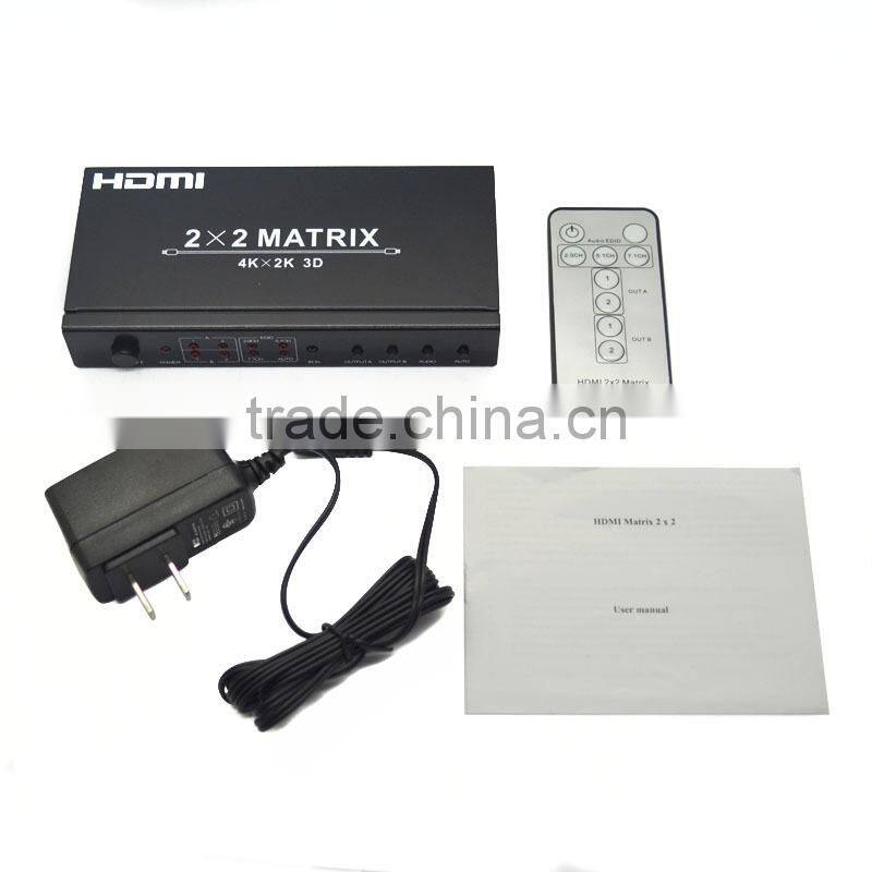 High quality HDMI Matrix 4X4 switch switcher