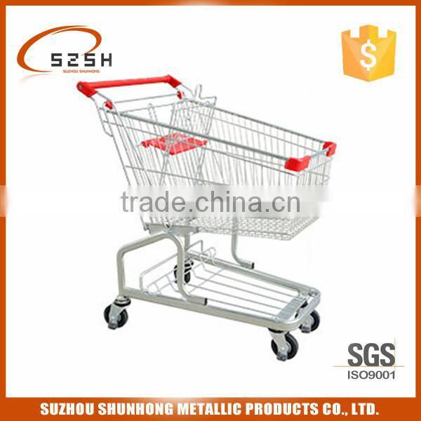 Factory price supermarket hand trolley,supermarket shopping cart
