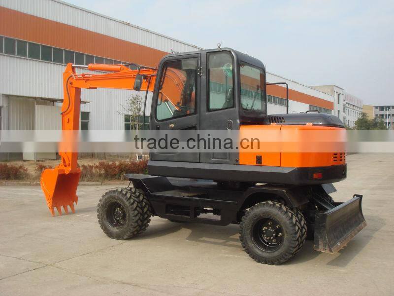 65W 6 ton Wheel Excavator produced by Excavator Supplier