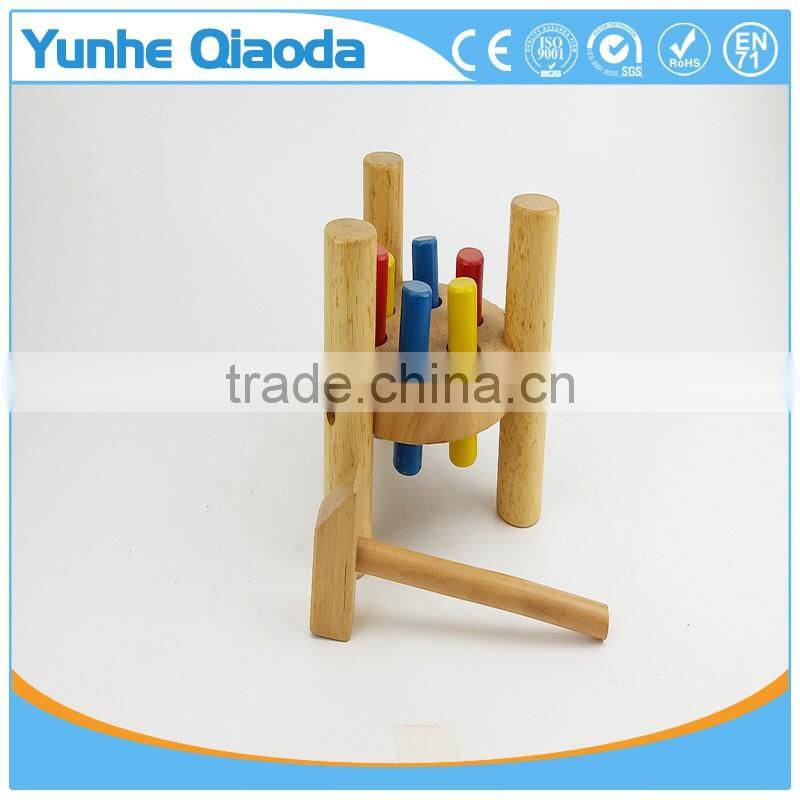 Christmas Thanksgiving Gifts Classic Toddler Game Wooden Hammer Toy Pound-A-Peg Pounding Bench Early Explorer