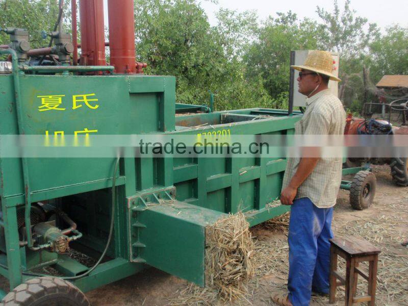 XSDC-40T hydraulic horizontal rice straw baler machine