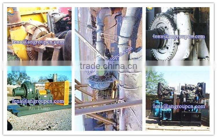 battle max Lime diesel engine in suction gold dredging ship gravel & dredge slurry pump