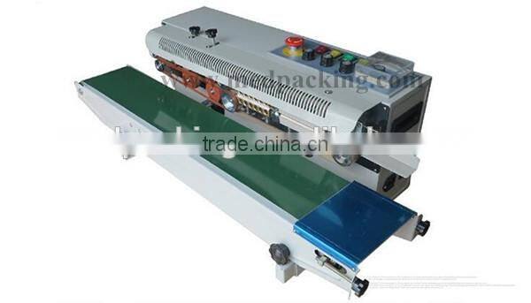 FRD-1000-C-type ink coding continuous sealer bag sealing machine with emergency switch