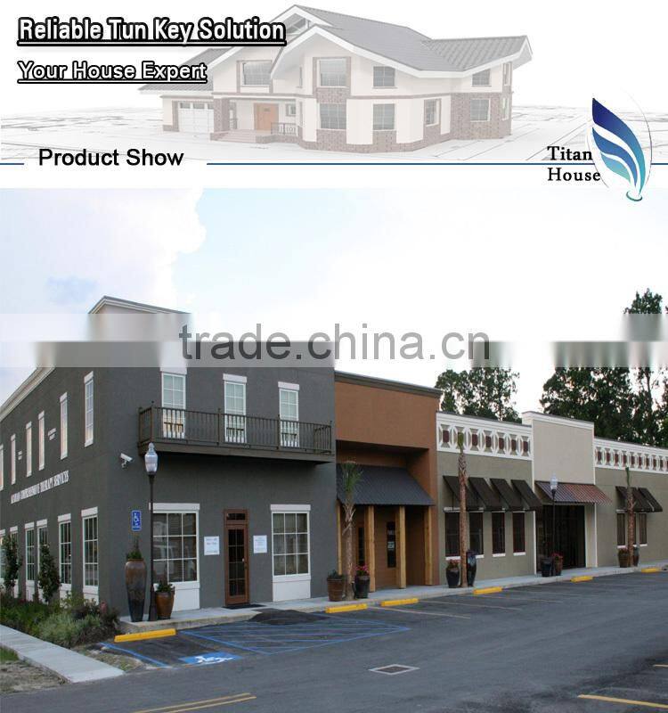 2015 Modern 3D Design Cold Formed Steel Framing Kitset Shop House