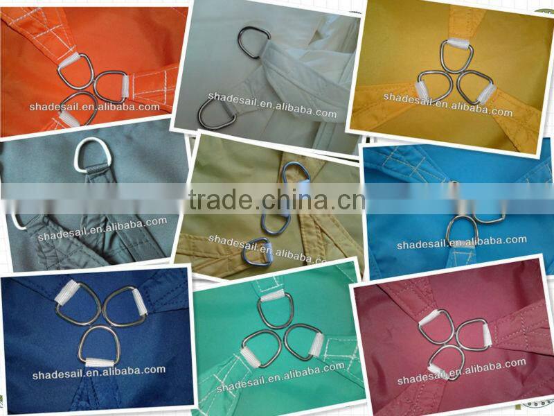 3.6x3.6x3.6M Polyester Material Shade Sails for outside appilication,breathable fabric with many colors