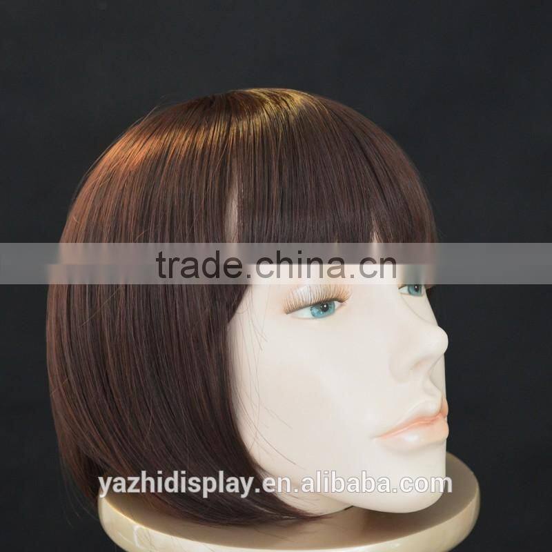Realistic female wig making head mannequin and for hat display