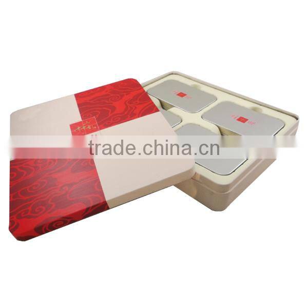 custom empty tea tin box