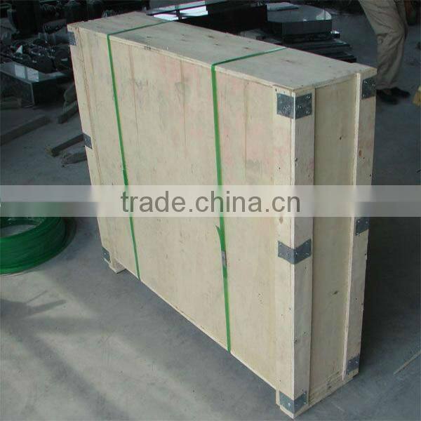 Polished China Black Granite Fireplace Mantel