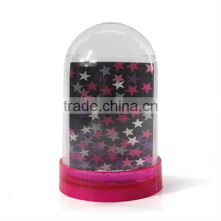 Custom plastic snow globe with photo insert