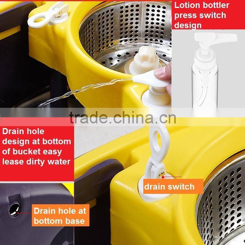 360 spin mop to easy portable with wheels