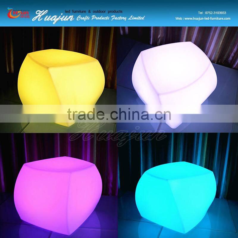 Led modern irregular bar stool, rechargeable stool