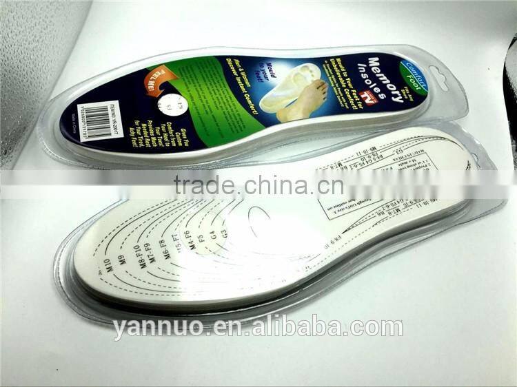 EVA Material Pad, Cushion Material Memory Sponge Shoe Insoles As seen on TV 2017