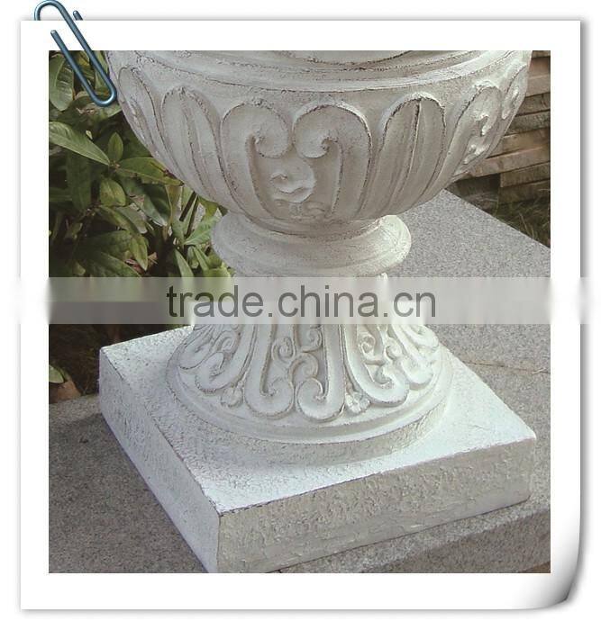 Fiberglass Popular Hot One White Classical Garden Flower Pot Molds
