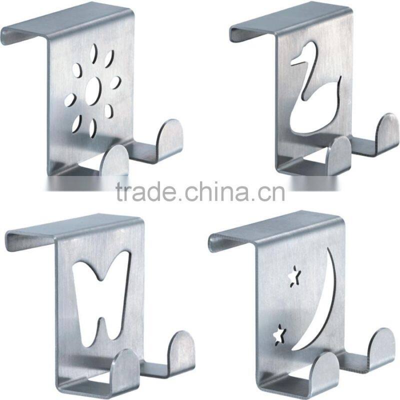 Flower Shape Stainless Steel Coat Hook/Small Decorative Metal Hook