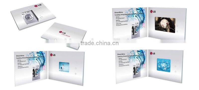 4.3 inch digital Video brochure greeting cards