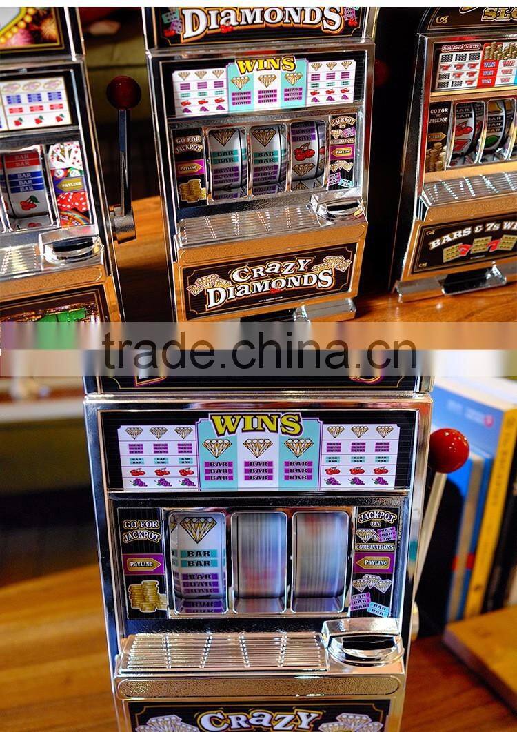 Creative Design Piggy Bank With LED Light, Multi-functional Decorative Lucky Slot Machine Design Piggy Bank With Funny Games