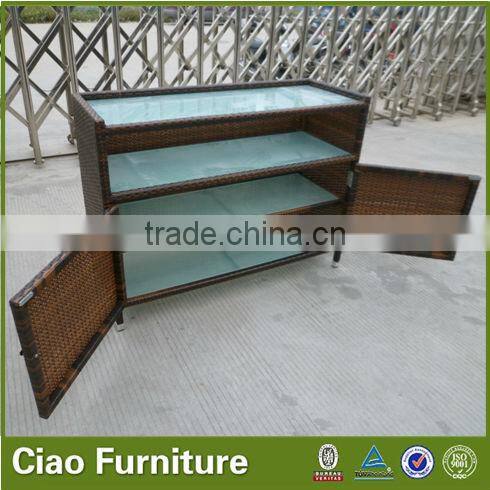 Luncheonette furniture rattan kitchen cupboard