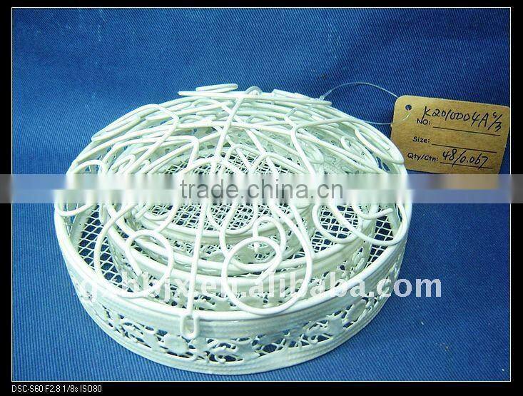 Creamywhite wire storage pretty storage boxes