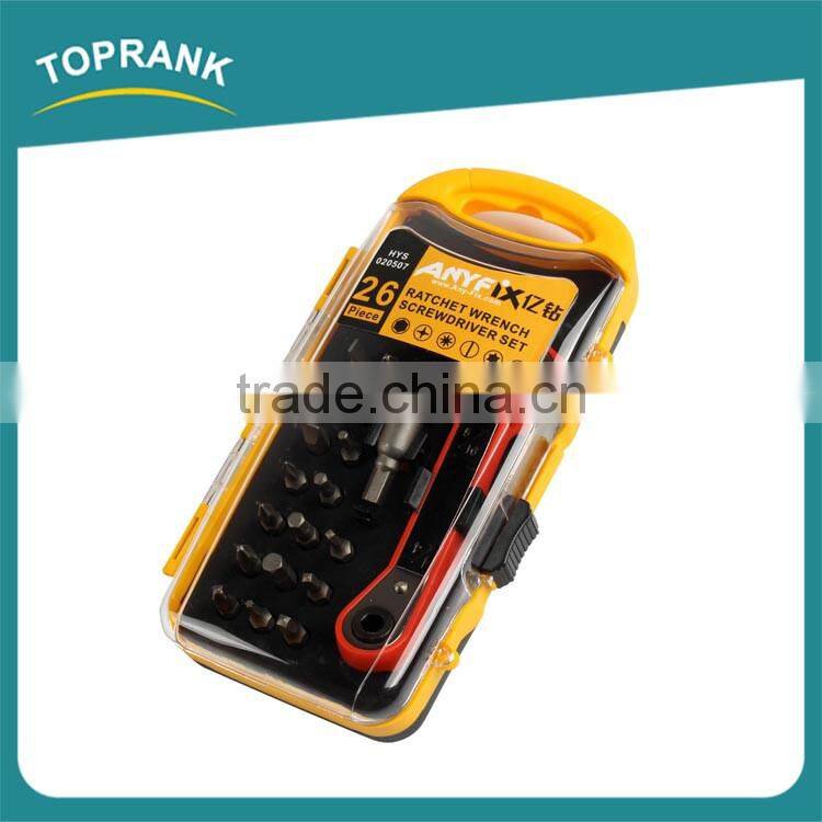 26pcs Ratchet wrench screwdriver set, mini screwdriver wrench set