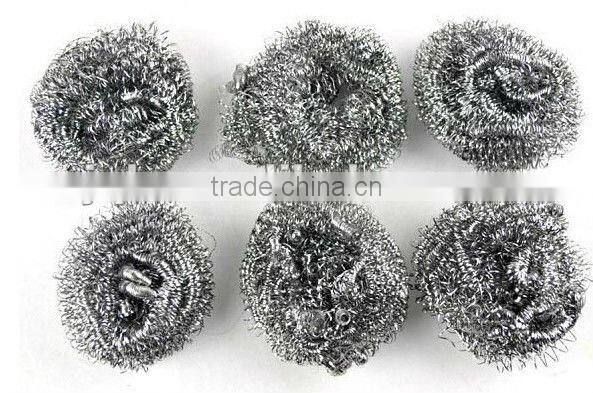 Stainless steel scouring pads for kitchen utensil