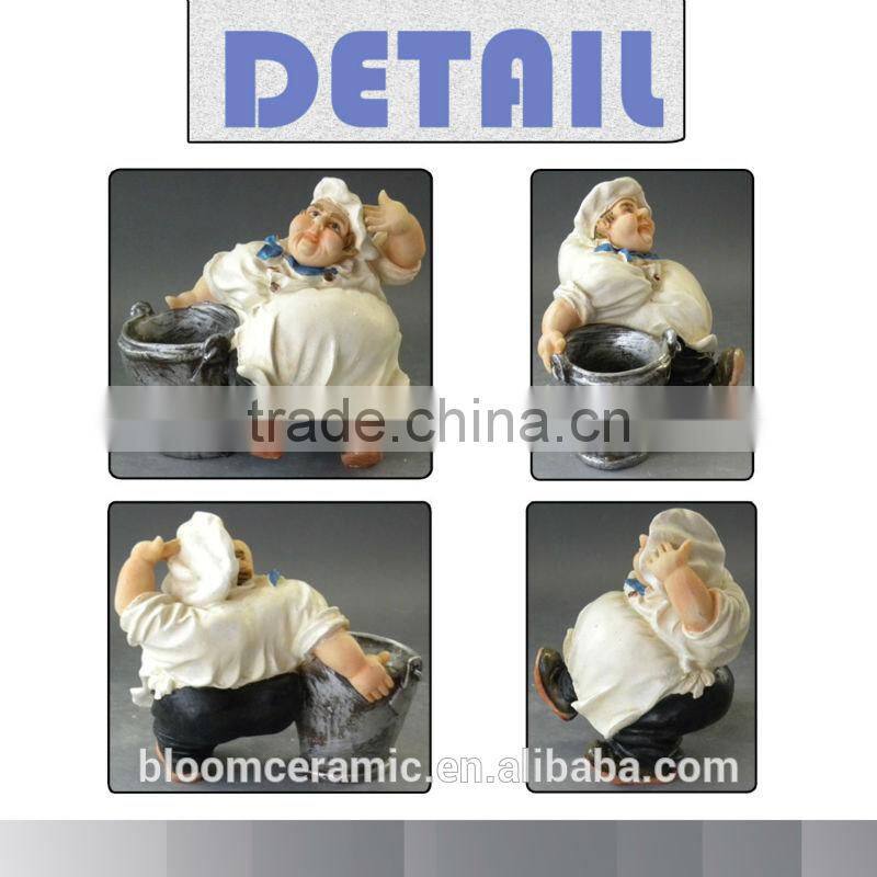 Super quality custom-made polyresin bucket wine bottle holder