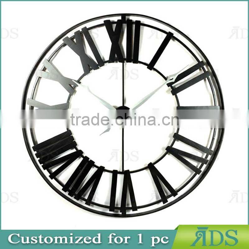 Metal Oval Wall Clock