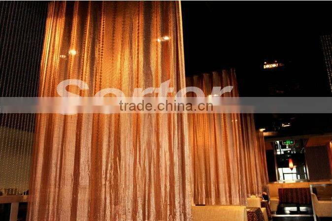 metal fabric sequin cloth metallic cloth metal wire mesh curtain