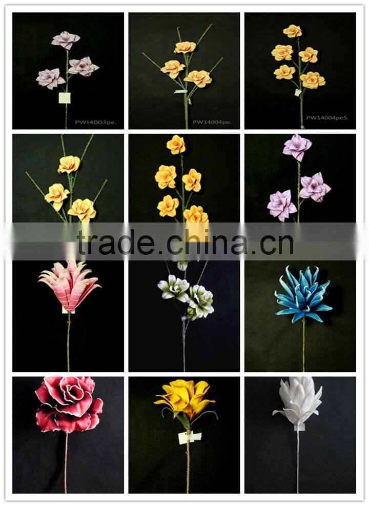 Hot Newest design EVA foam flowers wholesale silicone flowers artificial