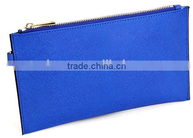 PU leather 25*14 cm Fashion New Design Black Women Makeup Bag With Cross Grain