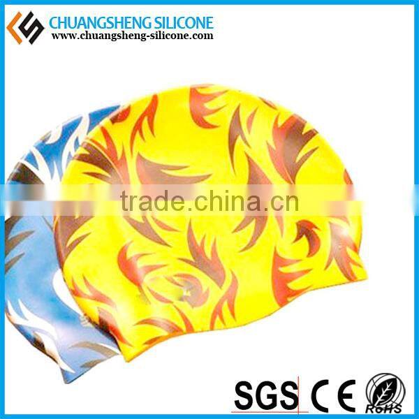 Silicone swimming cap, waterproof swim hat