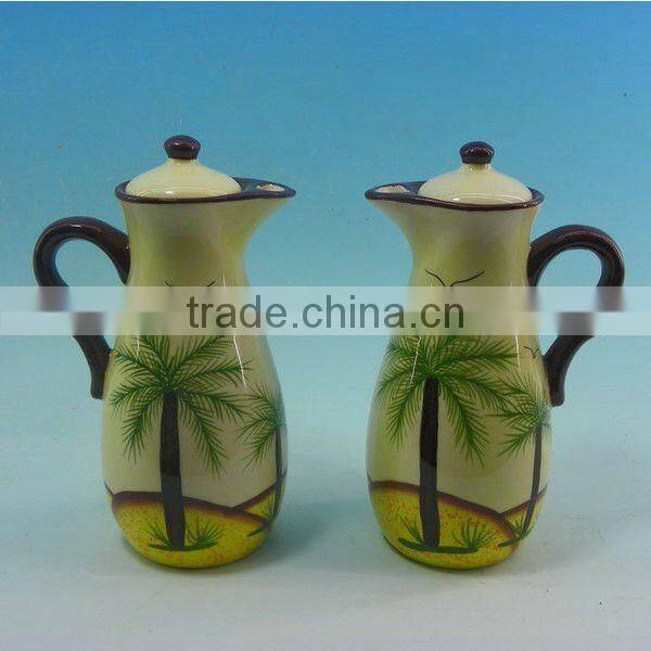 2015 new arrival handpainted ceramic salt and pepper shaker