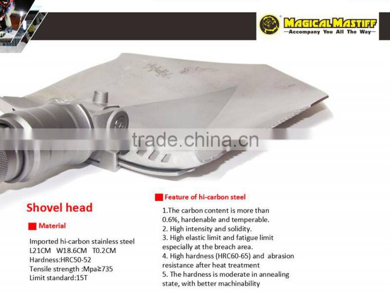 2015 Garden Multifunctional Hand Tool Patent Shovel Hammer Hoe Garden Kit Knife Garden Saw Flashlight Screwdriver Snowfield Tool