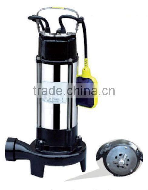 cast iron submersible sewage pump with cutting system