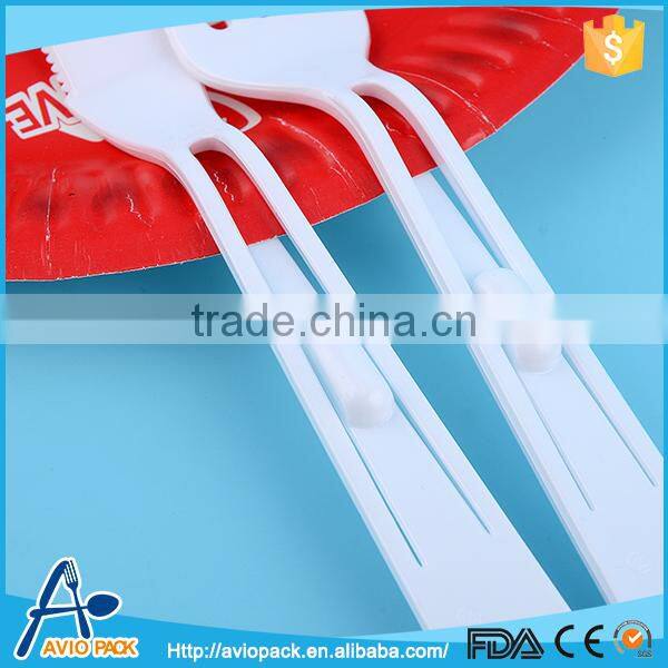 Portable disposable plastic travel flatware airline flatware