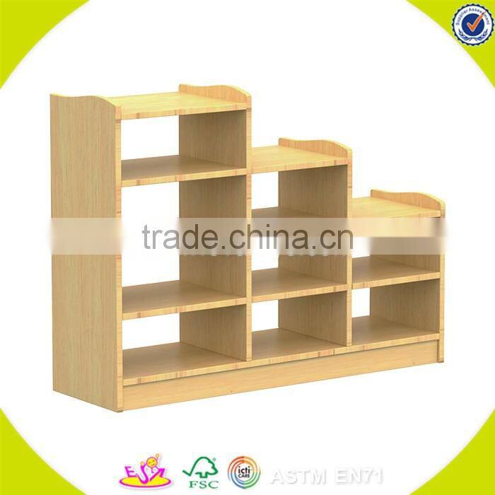 Wholesale new fashion wooden storage rack popular household wooden baby storage rack W08C035