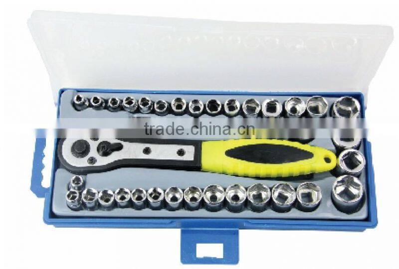 40 pcs Ratchet Wrench with Socket & bits tools Set