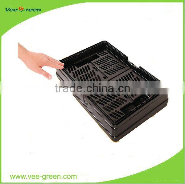 plastic foldable portable basket for shopping