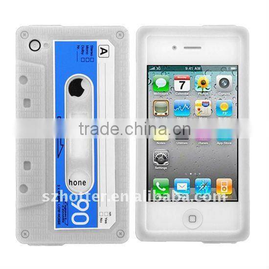 Classic Cassette Tape Silicone Cover Skin Case for Iphone